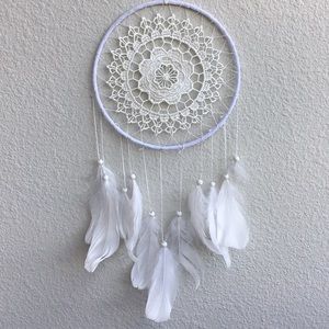 Handmade White Dreamy Dreamcatcher!